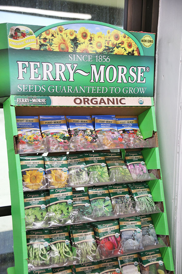 flower seeds and vegetables landscape supplies